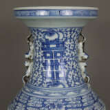 Blau-weiße Bodenvase - China, späte Qing-Dynastie,… - Foto 7