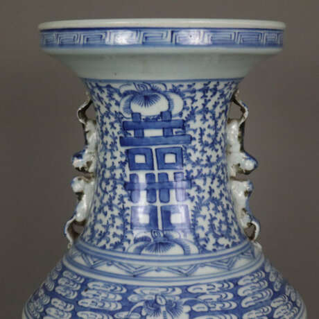 Blau-weiße Bodenvase - China, späte Qing-Dynastie,… - Foto 7
