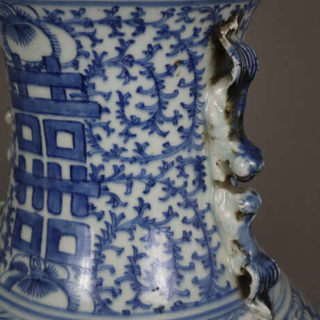 Blau-weiße Bodenvase - China, späte Qing-Dynastie,… - Foto 8