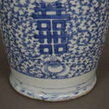 Blau-weiße Bodenvase - China, späte Qing-Dynastie,… - Foto 12