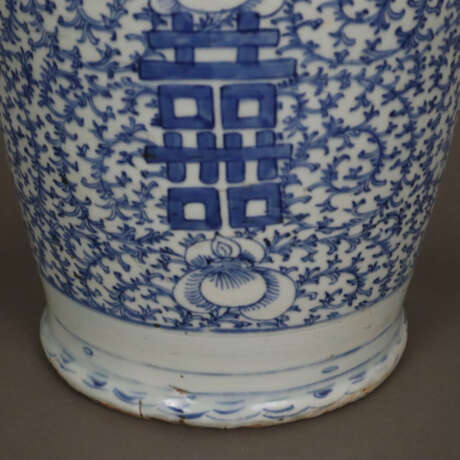 Blau-weiße Bodenvase - China, späte Qing-Dynastie,… - Foto 12