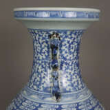 Blau-weiße Bodenvase - China, späte Qing-Dynastie,… - Foto 14