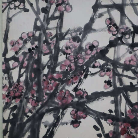 Chinesisches Rollbild - Pflaumenblüte, Tusche und … - photo 3