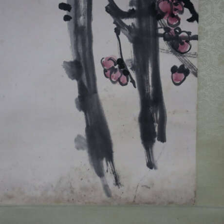Chinesisches Rollbild - Pflaumenblüte, Tusche und … - photo 4