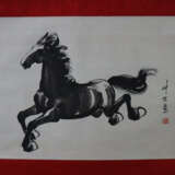 Konvolut chinesische Rollbilder -20.Jh.- Pferdedar… - photo 2