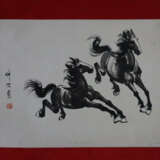 Konvolut chinesische Rollbilder -20.Jh.- Pferdedar… - photo 4
