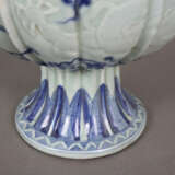 Blau-weiße Deckelschale - China, kelchartige Wandu… - Foto 6