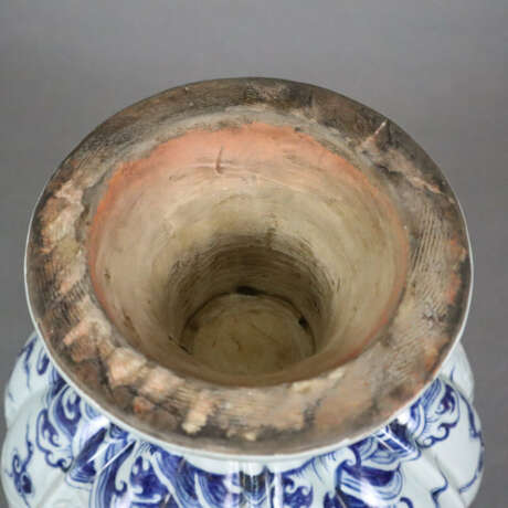 Blau-weiße Deckelschale - China, kelchartige Wandu… - Foto 8