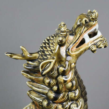 Ein Paar große Qilin-Figuren - China, ausgehende Q… - photo 6