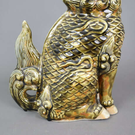 Ein Paar große Qilin-Figuren - China, ausgehende Q… - photo 9