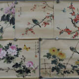 Konvolut chinesische Rollbilder -20.Jh.- 5 Stück, … - photo 1