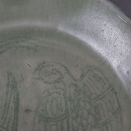 Yue-Lotosschale mit Vogeldekor - Steinzeug grau gl… - photo 4