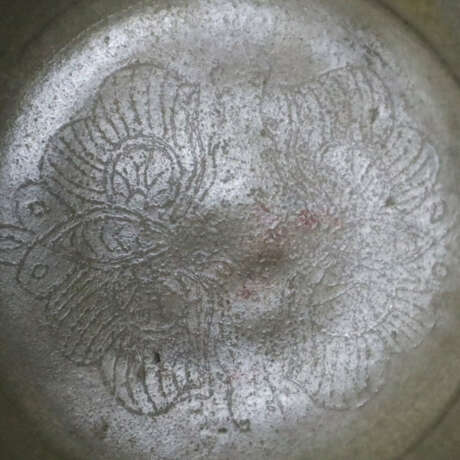 Schale mit Schmetterlingsdekor - Steinzeug teils m… - photo 3