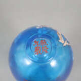 Kleine Yuhuchun-Vase aus Peking-Glas mit Emailmale… - photo 5
