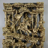 Zwei kunstvoll gearbeitete Reliefpaneele - China 2… - photo 2