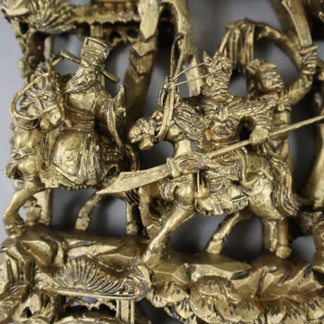 Zwei kunstvoll gearbeitete Reliefpaneele - China 2… - photo 5