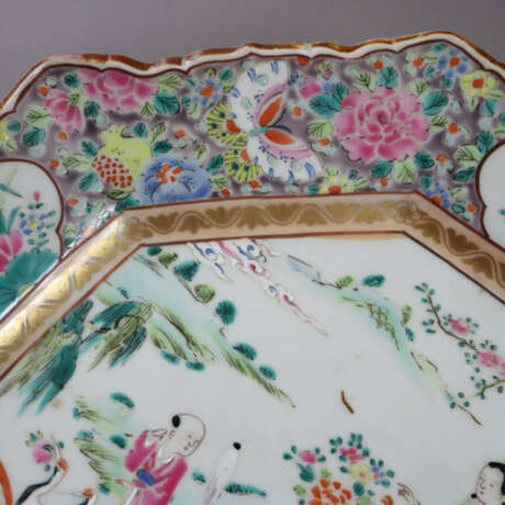 Zwei Servierteller im Kantonstil - oktogonale Tell… - photo 9