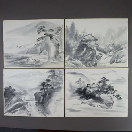 Konvolut chinesische Tuschezeichnungen -20.Jh.- Di… - photo 7