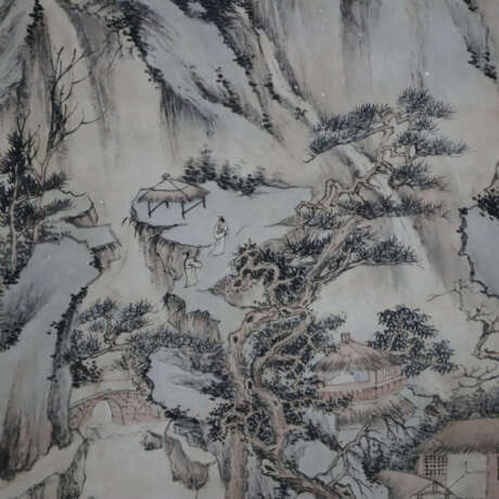 Chinesisches Rollbild - Gebirgslandschaft mit Flus… - photo 3