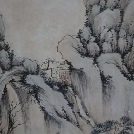 Chinesisches Rollbild - Gebirgslandschaft mit Flus… - photo 4