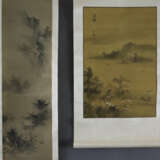 Zwei chinesische Rollbilder -20.Jh.- Gebirgs- und … - photo 1