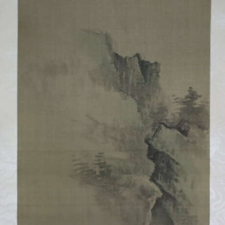 Zwei chinesische Rollbilder -20.Jh.- Gebirgs- und … - photo 3