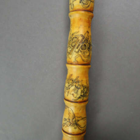 Opiumpfeife - China, Knochen / Holz, gedrechselt, … - photo 4
