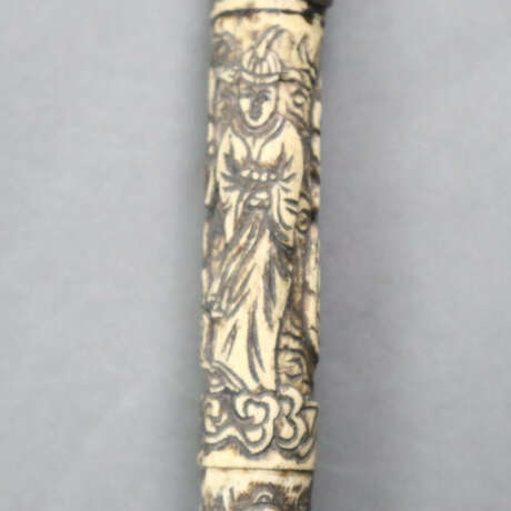 Große Opiumpfeife - China, nach 1900, Bein / Holz,… - photo 5