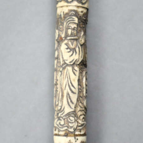Große Opiumpfeife - China, nach 1900, Bein / Holz,… - photo 6