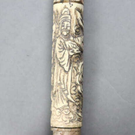 Große Opiumpfeife - China, nach 1900, Bein / Holz,… - photo 7
