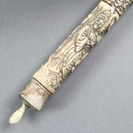 Große Opiumpfeife - China, nach 1900, Bein / Holz,… - photo 9