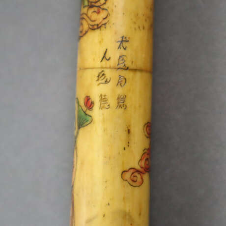 Opiumpfeife - China, 1.Hälfte 20.Jh., Knochen / Ho… - photo 2