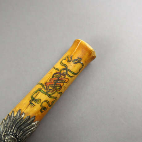 Opiumpfeife - China, 1.Hälfte 20.Jh., Knochen / Ho… - photo 6
