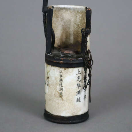 Fünf zylindrische Opiumpfeifen - China, Keramik mi… - photo 7