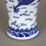 Deckelvase- China, Porzellan mit Blau-Weiß-Dekor, … - Foto 8