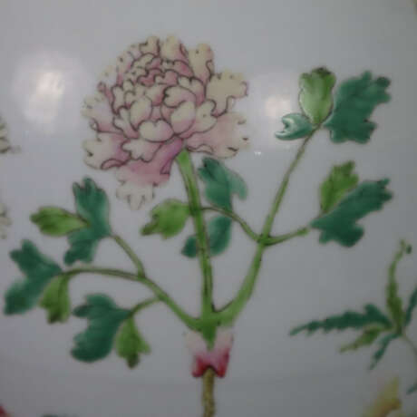 Große Balustervase - Porzellan, schauseitiger Deko… - photo 6