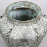Deckelvase - tibetochinesisch, Metall bronziert, B… - photo 4