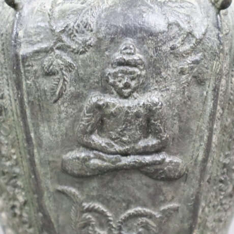Deckelvase - tibetochinesisch, Metall bronziert, B… - photo 5