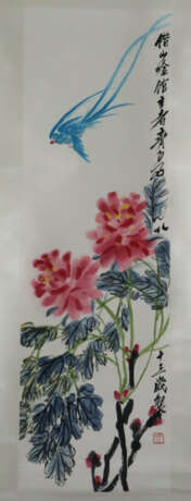 Chinesisches Rollbild nach Qi Baishi (1864-1957) -… - photo 1