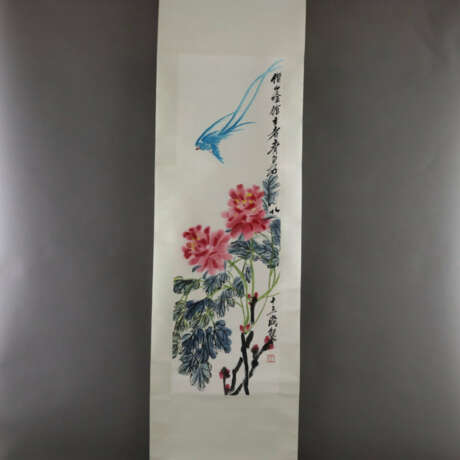 Chinesisches Rollbild nach Qi Baishi (1864-1957) -… - photo 2