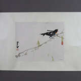Chinesisches Rollbild - Vogel auf Zweig, Tusche un… - photo 2