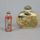 Zwei Snuffbottles mit Innenwandmalerei - China, 1x… - photo 1