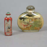 Zwei Snuffbottles mit Innenwandmalerei - China, 1x… - photo 2