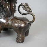 Figürlicher Leuchter - Nepal/Tibet, Gelbbronze, br… - photo 7