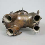 Figürlicher Leuchter - Nepal/Tibet, Gelbbronze, br… - photo 8