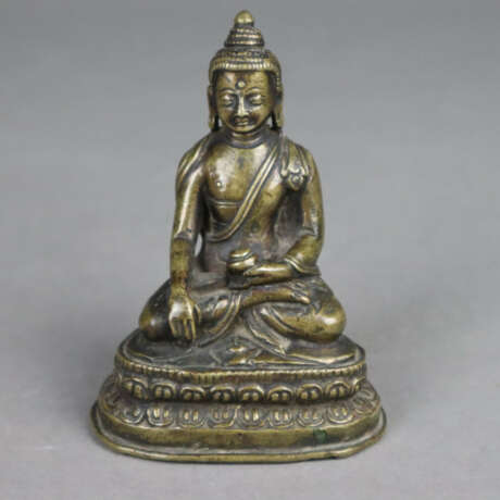 Buddha Shakyamuni - kleine Bronze, Buddha Shakyamu… - фото 1
