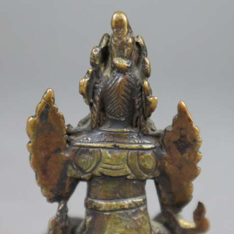 Grüne Tara (Shyama Tara) - kleine Bronze, auf dopp… - Foto 6