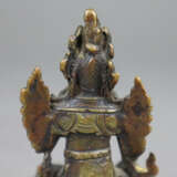Grüne Tara (Shyama Tara) - kleine Bronze, auf dopp… - Foto 6