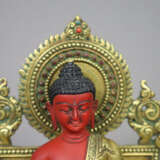 Altarthron mit Buddha Amitabha - sinotibetisch, ve… - Foto 4