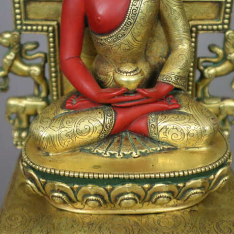 Altarthron mit Buddha Amitabha - sinotibetisch, ve… - Foto 5